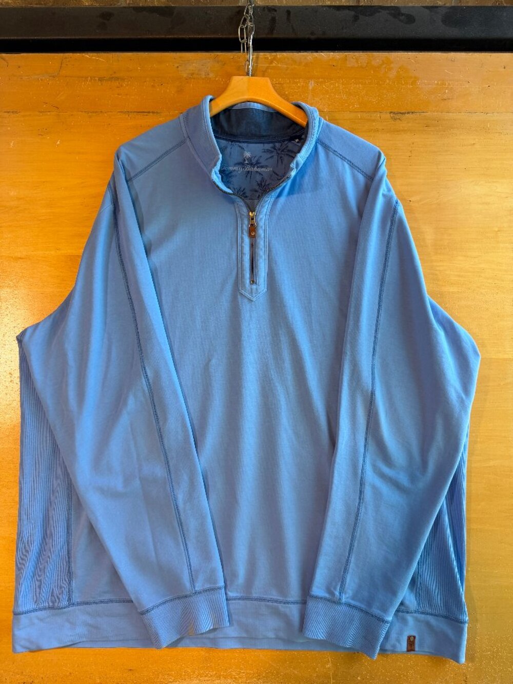 Tommy Bahama Blue Quarter Zip 3XLT